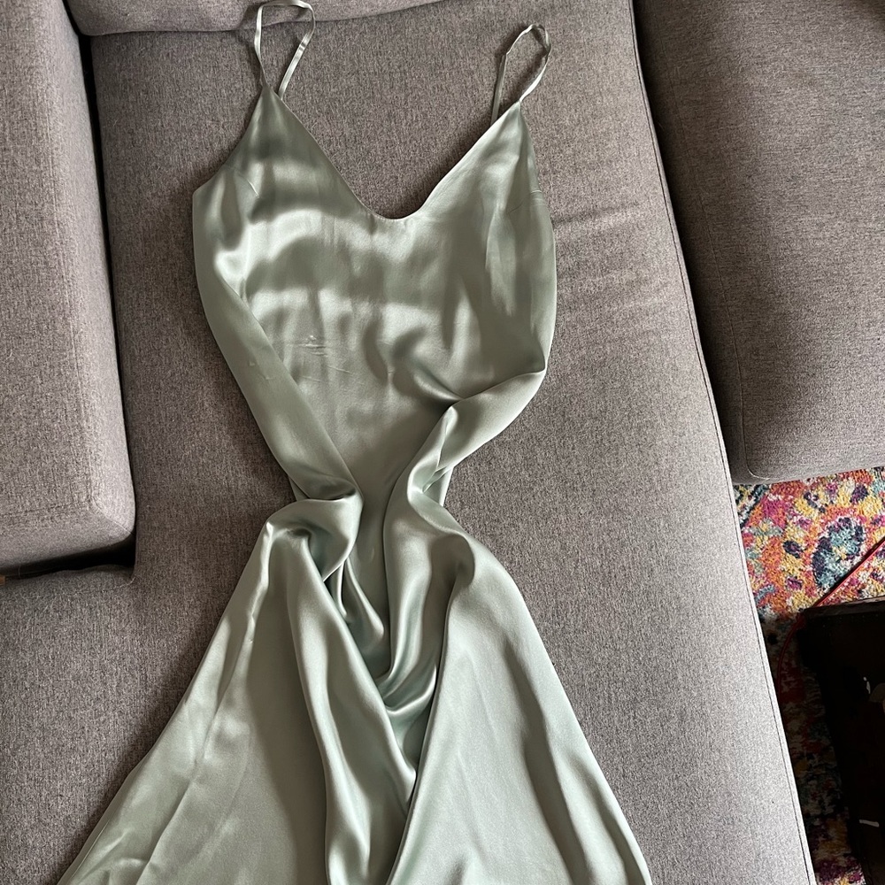 Reformation silk midi slip dress